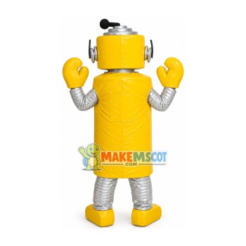 Yellow Robot Plex Yo Gabba Gabba Mascot Costume