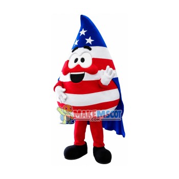 Funny Cartoon Striped Candy Superman Mascot Costume Funny Cartoon Striped Candy Superman Mascot Costume