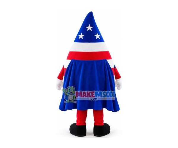 Funny Cartoon Striped Candy Superman Mascot Costume Funny Cartoon Striped Candy Superman Mascot Costume
