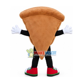 Thick Piece of Cheese Sausage Pizza Mascot Costume Thick Piece of Cheese Sausage Pizza Mascot Costume