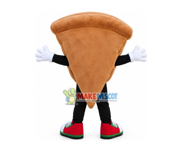 Thick Piece of Cheese Sausage Pizza Mascot Costume Thick Piece of Cheese Sausage Pizza Mascot Costume