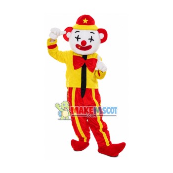 Performing Comical Clown Mascot Costume