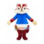 Blue Gown Chipmunk Mascot Costume