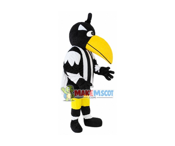 Star Cape Black Woodpecker Mascot Costume Star Cape Black Woodpecker Mascot Costume