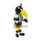 Star Cape Black Woodpecker Mascot Costume Star Cape Black Woodpecker Mascot Costume