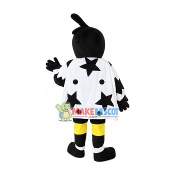 Star Cape Black Woodpecker Mascot Costume Star Cape Black Woodpecker Mascot Costume