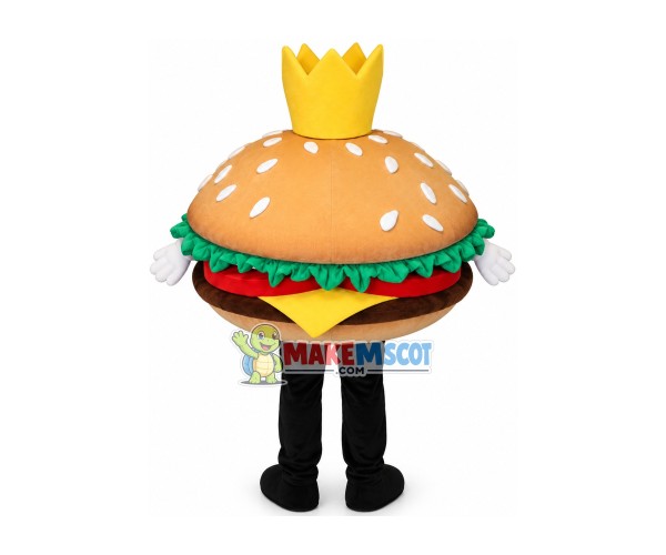 Huge Cheese Beef King Burger Mascot Costume Huge Cheese Beef King Burger Mascot Costume