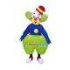 Smiley Clown With Green Overalls Mascot Costume Smiley Clown With Green Overalls Mascot Costume