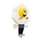 Irregularly Shaped Cooked Poached Egg Mascot Costume Irregularly Shaped Cooked Poached Egg Mascot Costume