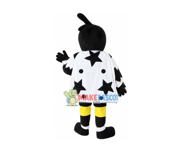 Star Cape Black Woodpecker Mascot Costume Star Cape Black Woodpecker Mascot Costume