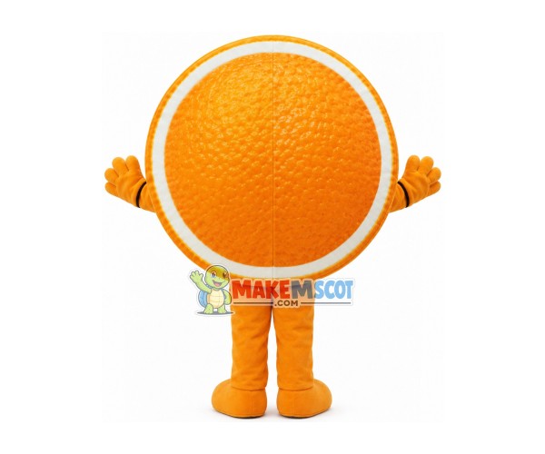 Half a Cut Orange Mascot Costume