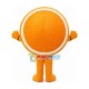 Half a Cut Orange Mascot Costume