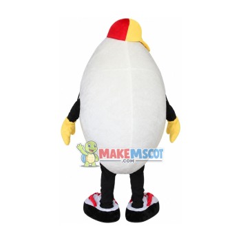 Smiley Rice In The Flip Flops Mascot Costume Smiley Rice In The Flip Flops Mascot Costume