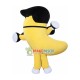 Fitness Banana Holding Dumbbells Mascot Costume Fitness Banana Holding Dumbbells Mascot Costume