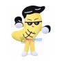 Fitness Banana Holding Dumbbells Mascot Costume