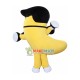 Fitness Banana Holding Dumbbells Mascot Costume