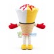 Mango Vanilla Cone Ice Cream Mascot Costume Mango Vanilla Cone Ice Cream Mascot Costume