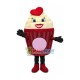 Fluffy Small Cream Cake Mascot Costume Fluffy Small Cream Cake Mascot Costume