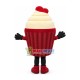 Fluffy Small Cream Cake Mascot Costume Fluffy Small Cream Cake Mascot Costume