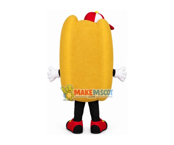 Hot Dog With Napkin Mascot Costume Hot Dog With Napkin Mascot Costume