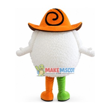 Onigiri With Cowboy Hat Mascot Costume Onigiri With Cowboy Hat Mascot Costume