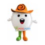 Onigiri With Cowboy Hat Mascot Costume