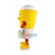Drink Cup With Yellow Sleeve Mascot Costume Drink Cup With Yellow Sleeve Mascot Costume