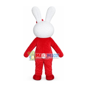 Cute Cartoon Circle Rabbit Mascot Costume Cute Cartoon Circle Rabbit Mascot Costume