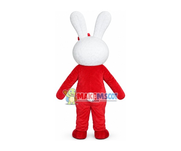 Cute Cartoon Circle Rabbit Mascot Costume Cute Cartoon Circle Rabbit Mascot Costume