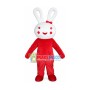 Cute Cartoon Circle Rabbit Mascot Costume