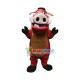Brown Wild Boar With Fierce Look Mascot Costume Brown Wild Boar With Fierce Look Mascot Costume