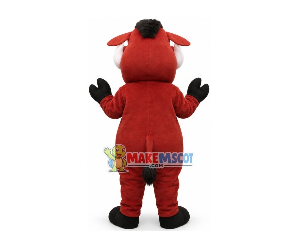 Brown Wild Boar With Fierce Look Mascot Costume Brown Wild Boar With Fierce Look Mascot Costume