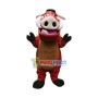 Brown Wild Boar With Fierce Look Mascot Costume