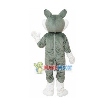 Focused Husky Dog Mascot Costume Focused Husky Dog Mascot Costume