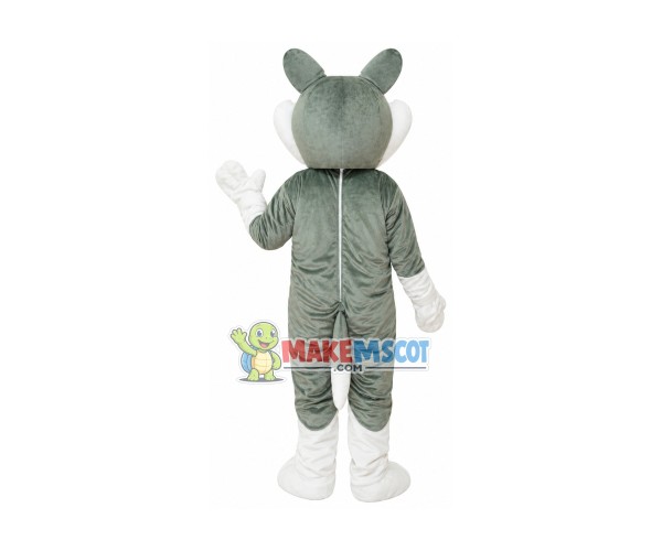 Focused Husky Dog Mascot Costume Focused Husky Dog Mascot Costume