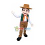 Generous Young Farmer Mascot Costume