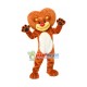 Brilliant Lion With Heart-shaped Mane Mascot Costume Brilliant Lion With Heart-shaped Mane Mascot Costume