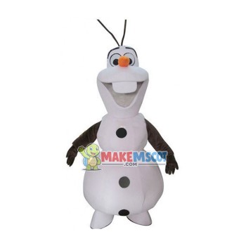 Olaf The Innocent Snowman Mascot Costume