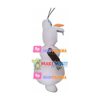 Olaf The Innocent Snowman Mascot Costume Olaf The Innocent Snowman Mascot Costume
