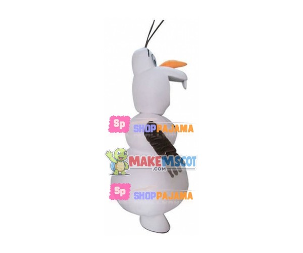 Olaf The Innocent Snowman Mascot Costume Olaf The Innocent Snowman Mascot Costume