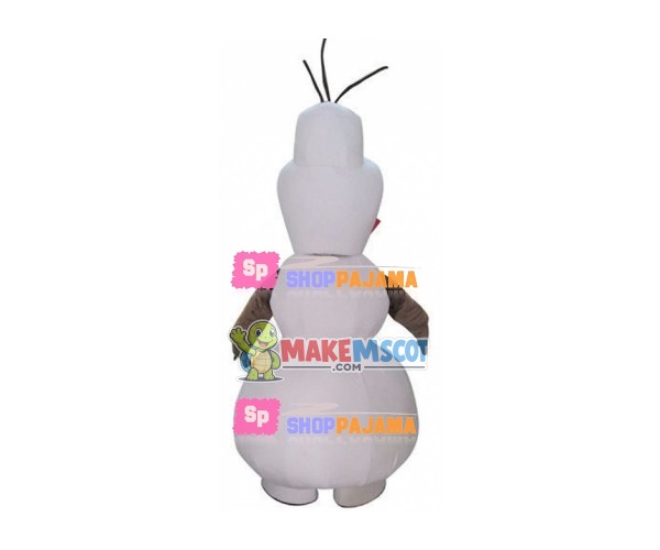 Olaf The Innocent Snowman Mascot Costume Olaf The Innocent Snowman Mascot Costume