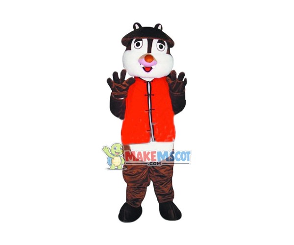 Ugly Mantle Chipmunk Mascot Costume Ugly Mantle Chipmunk Mascot Costume