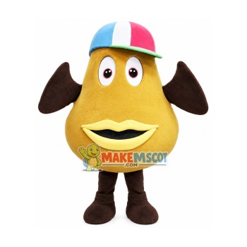 Big Brown Coffee Bean Mascot Costume