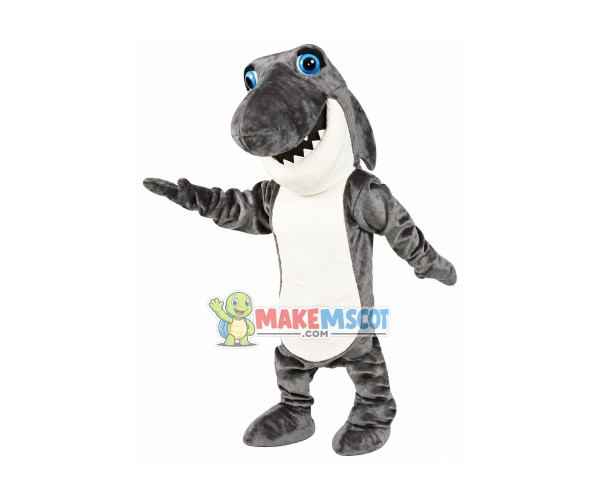 Blue Eyes Shark Mascot Costume Blue Eyes Shark Mascot Costume