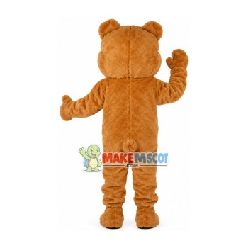Likable Plush Brown Bear Mascot Costume