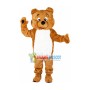 Likable Plush Brown Bear Mascot Costume