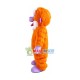 Orange Furry Apes Mascot Costume Orange Furry Apes Mascot Costume