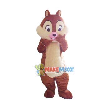 Snickering Big Chipmunk Mascot Costume