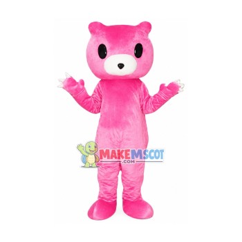 Pink Bear Mascot Cartoon Costume