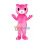 Pink Bear Mascot Cartoon Costume